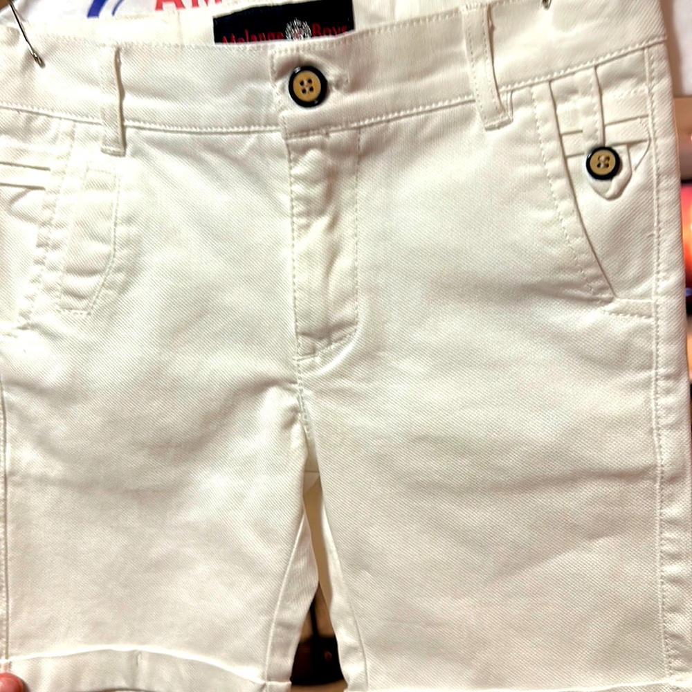 White Boys Dress Shorts